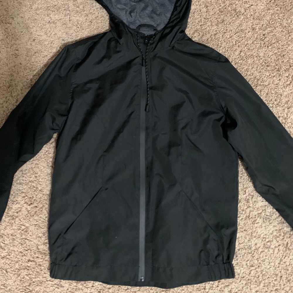 Men’s Black Windbreaker / Raincoat